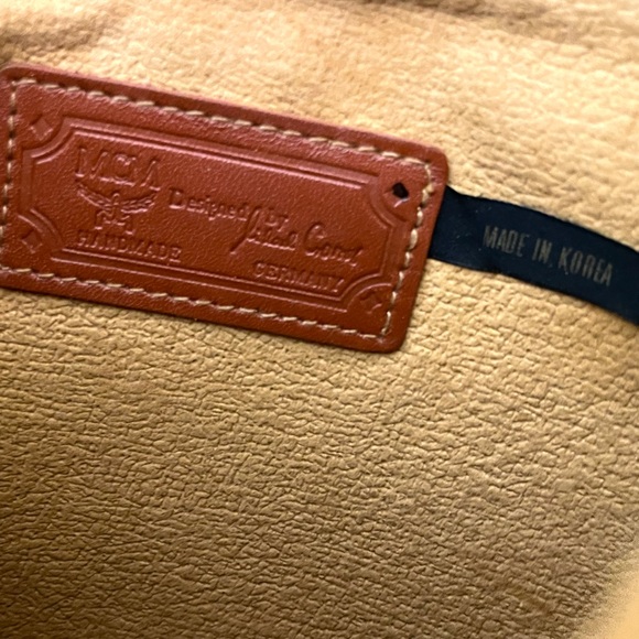 Vintage MCM Cognag Monogram Visetos Crossbody Flap Bag - Picture 3 of 14